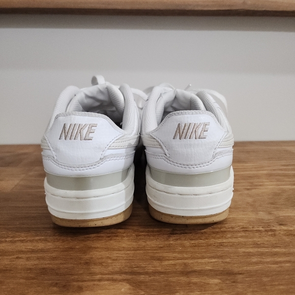 Womens Nike Gamma Force White and Cream Sneakers - Picture 3 of 5